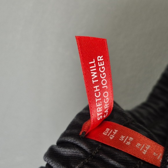 Spanx Pants Womens Large Dark Gray Cargo Jogger Utility Twill Pull On‎ Shaping - Picture 8 of 13